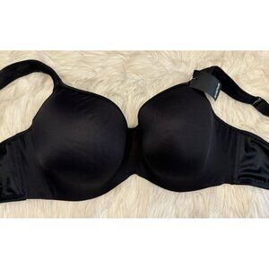 Avenue‎ Basic Black Balconette Bra Size 52D Underwire Wide Strap New W Tag